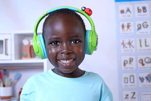 Alt view image 5 of 5 - eKids Cocomelon Toddler Headphones with Built-in Kids Music, Bluetooth Headphones with Rechargeable Battery and USB-C Charging Cable Included