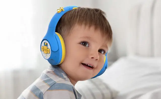 Alt view image 4 of 5 - eKids Ms Rachel Toddler Headphones with Built-in Kids Music, Bluetooth Headphones with Rechargeable Battery and USB-C Charging Cable