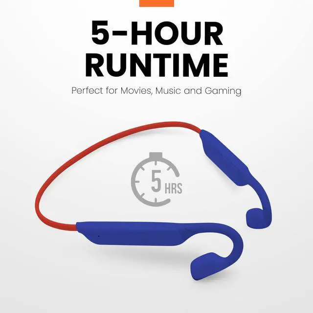 Alt view image 3 of 5 - Helix Air Jammers Kids Bluetooth Air Conduction Open Ear Headphones