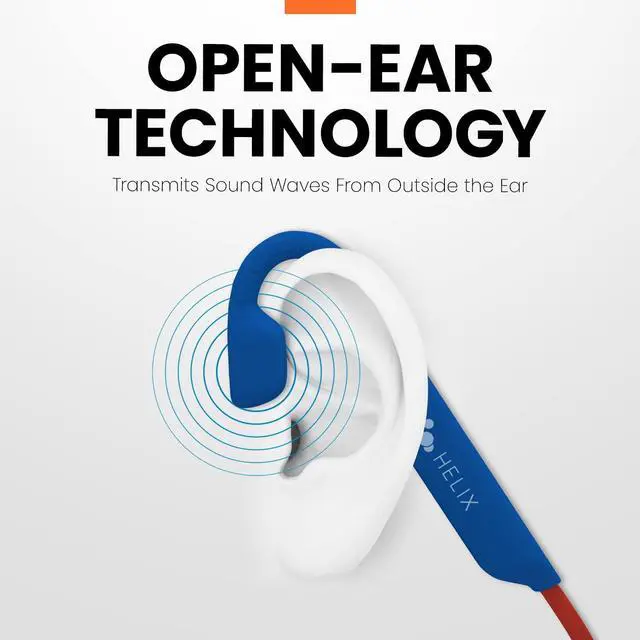 Alt view image 5 of 5 - Helix Air Jammers Kids Bluetooth Air Conduction Open Ear Headphones