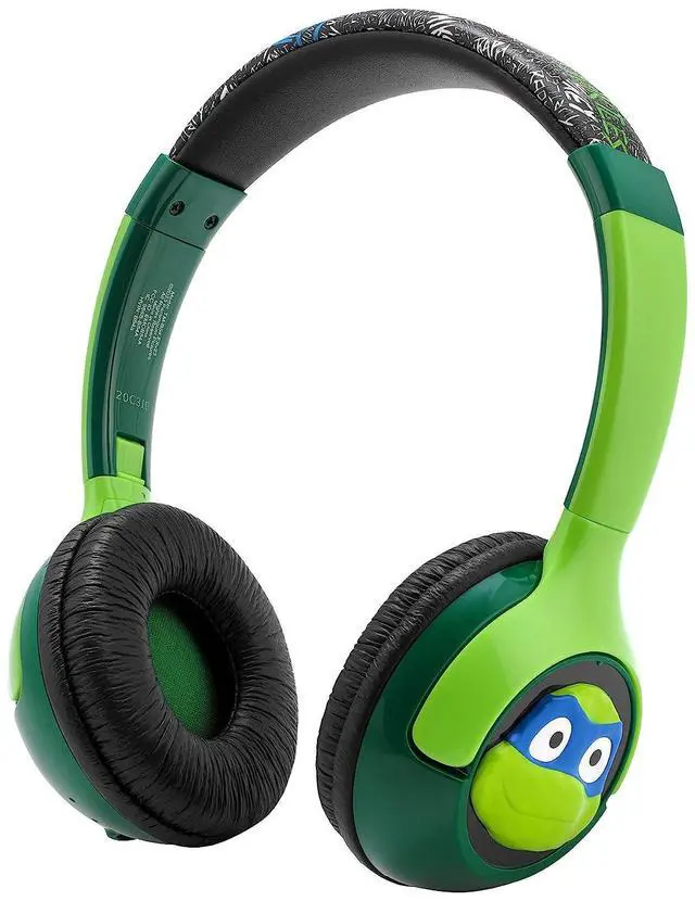 Alt view image 2 of 5 - eKids Teenage Mutant Ninja Turtles Bluetooth Headphones for Kids, Wireless Headphones with Microphone, Includes Aux Cord, Perfect for School, Home, or Travel