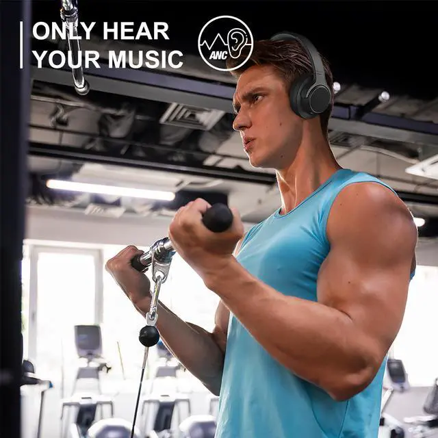 Alt view image 3 of 5 - Soul Electronics Bundle of Black Noise Cancelling Over-Ear Bluetooth Headset and Beige Wireless On-Ear Headphones, Deep Bass, Foldable, Low Latency