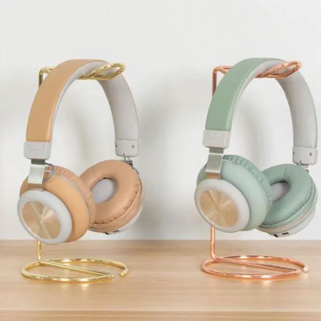 Alt view image 2 of 5 - Amosfun Headphone Stand Headset Display Rack Stainless Steel Headphone Holder for Home Office Desk Headset Organize 8.6 Inch Tall