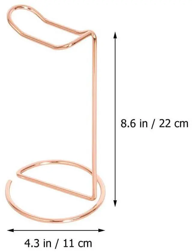 Alt view image 4 of 5 - Amosfun Headphone Stand Headset Display Rack Stainless Steel Headphone Holder for Home Office Desk Headset Organize 8.6 Inch Tall