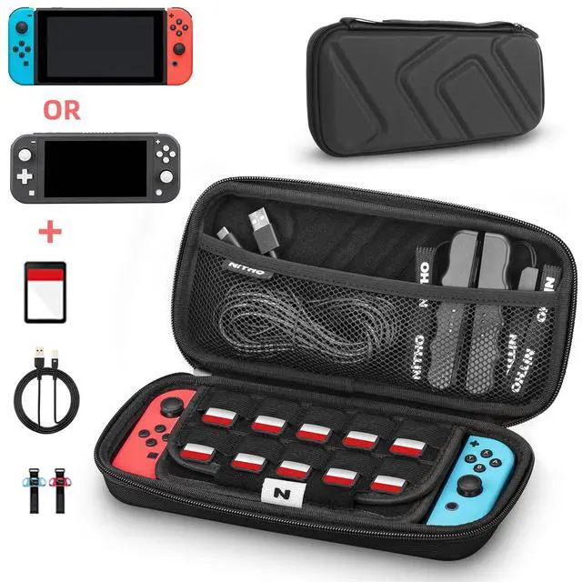 Alt view image 2 of 5 - NITHO Switch Pro Audio Bundle - Durable Switch Carrying Case + Professional Over-Ear Headset, 360deg Rotatable Mic & LED Lights for PC/Switch Gaming