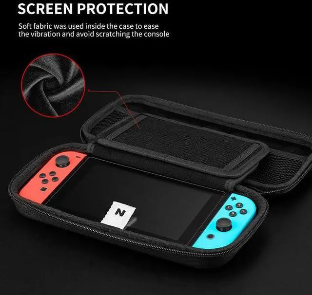 Alt view image 5 of 5 - NITHO Switch Pro Audio Bundle - Durable Switch Carrying Case + Professional Over-Ear Headset, 360deg Rotatable Mic & LED Lights for PC/Switch Gaming