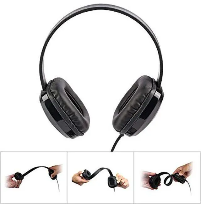 Alt view image 2 of 5 - Cyber Acoustics 3.5mm Stereo Headphones for PCs and Other 3.5mm Devices in The Office, Classroom or Home (ACM-6004)