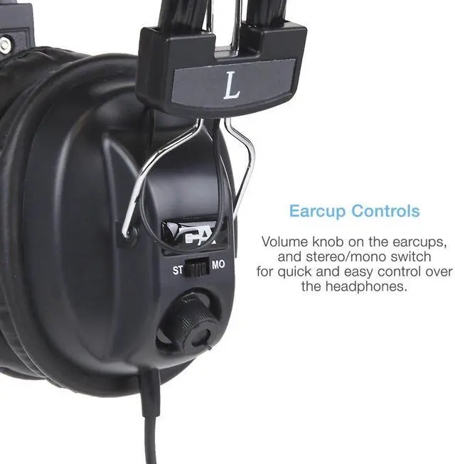 Alt view image 2 of 5 - Cyber Acoustics ACM-500R Multi User Stereo Headphones