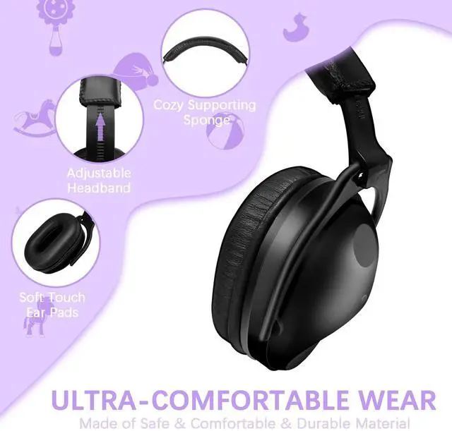 Alt view image 4 of 5 - ZOHAN Kids Ear Protection 3 Pack,Kids Noise Canceling Headphone for Concerts, Monster Truck, Fireworks