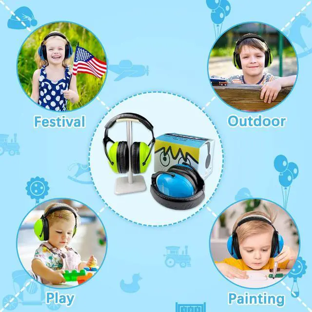 Alt view image 4 of 5 - ZOHAN Kids Ear Protection 3 Pack,Kids Noise Canceling Headphone for Concerts, Monster Truck, Fireworks