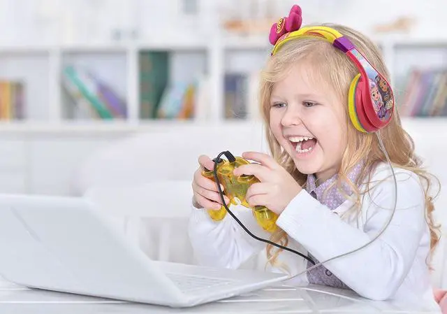 Alt view image 4 of 5 - Sunny Day Headphones for Kids with Built in Volume Limiting Feature for Kid Friendly Safe Listening