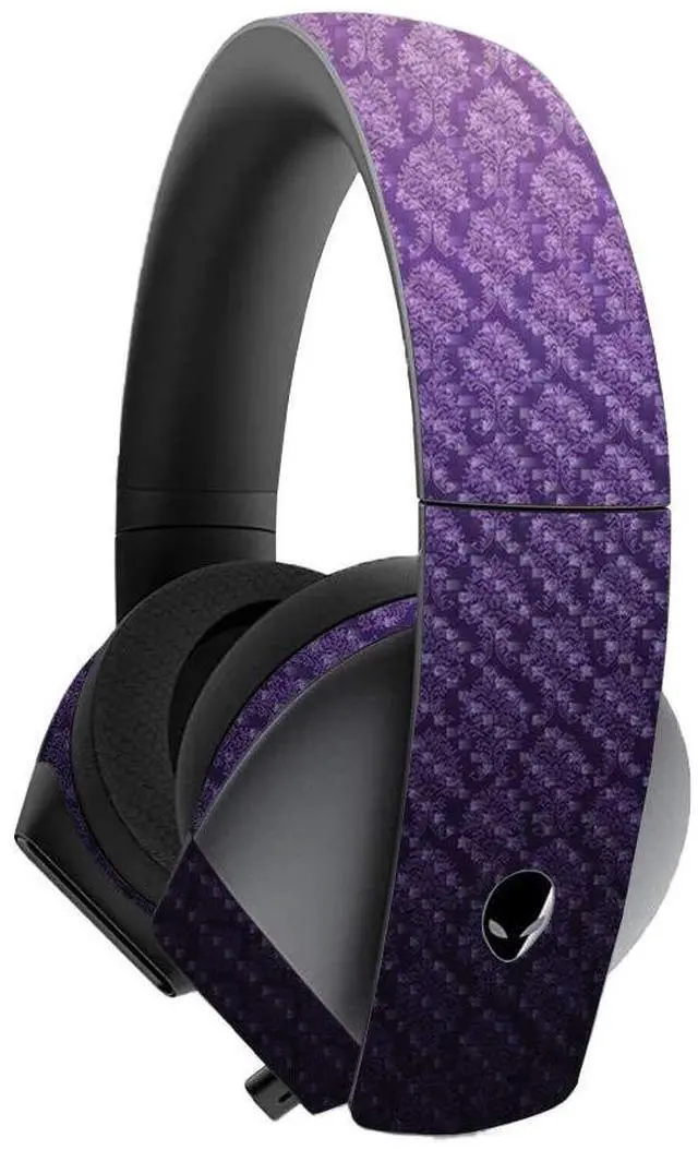 Main image of MightySkins Carbon Fiber Skin for Alienware 7.1 Gaming Headset - Antique Purple | Protective, Durable Textured Carbon Fiber Finish | Easy to Apply, Remove, and Change Styles | Made in The USA