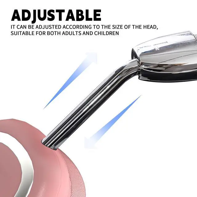Alt view image 3 of 5 - AMAFACE Bluetooth Headphones Over-Ear, Foldable Wireless Headphones,Support Wired,Stereo Headset with Mic for Cell Phone,PC,Soft Earmuffs Light Weight for Long Wearing(Pink)