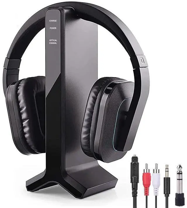 Main image of Wireless Headphones for Smart TV Watching with 2.4 G RF Transmitter Charging Dock (Digital Optical AUX RCA), TV Headphones Wireless for Seniors, 100 ft Wireless Range No Audio Delay