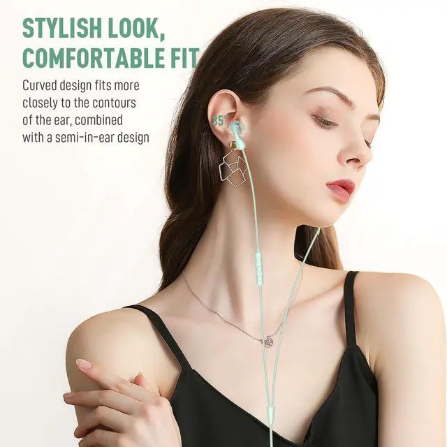 Alt view image 5 of 5 - USB C Headphones for Samsung S24 Ultra S23 FE, Type C Earphones with Microphone HiFi Stereo Wired Earbuds Corded in Ear Bud for iPhone 16 15 Pro Max Plus Galaxy A35 S22 A53 Pixel 9 8 7 Pro OnePlus 12R