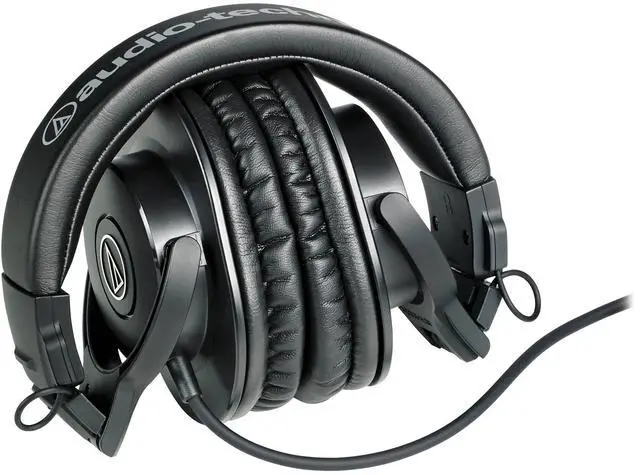 Alt view image 4 of 4 - Audio-Technica ATH-M30x Professional Studio Monitor Headphones, Black