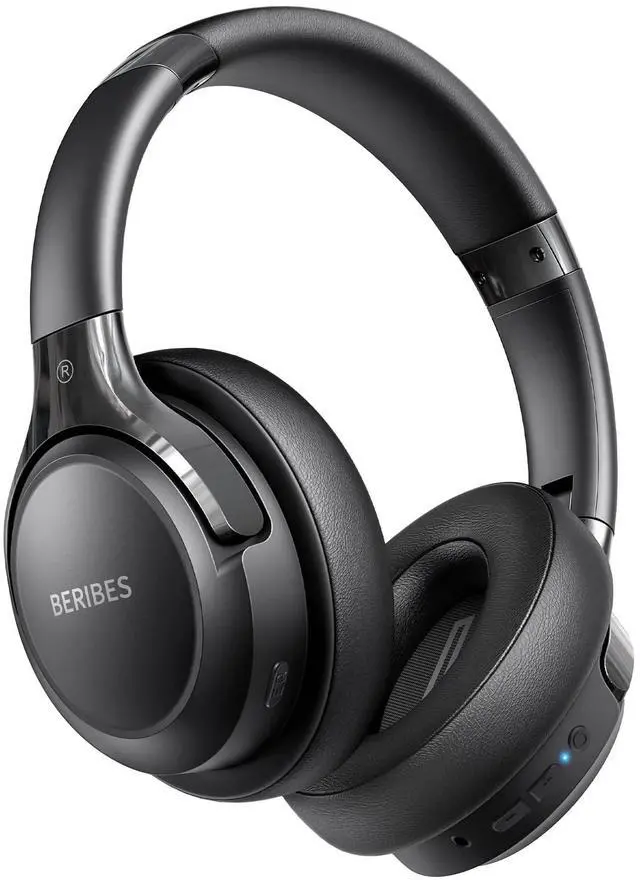 Main image of BERIBES Bluetooth Headphones Over Ear, 65H Playtime and 6 EQ Music Modes Wireless Headphones with Microphone, HiFi Stereo Foldable Lightweight Headsets, Deep Bass for Home Office Cellphone PC Ect.