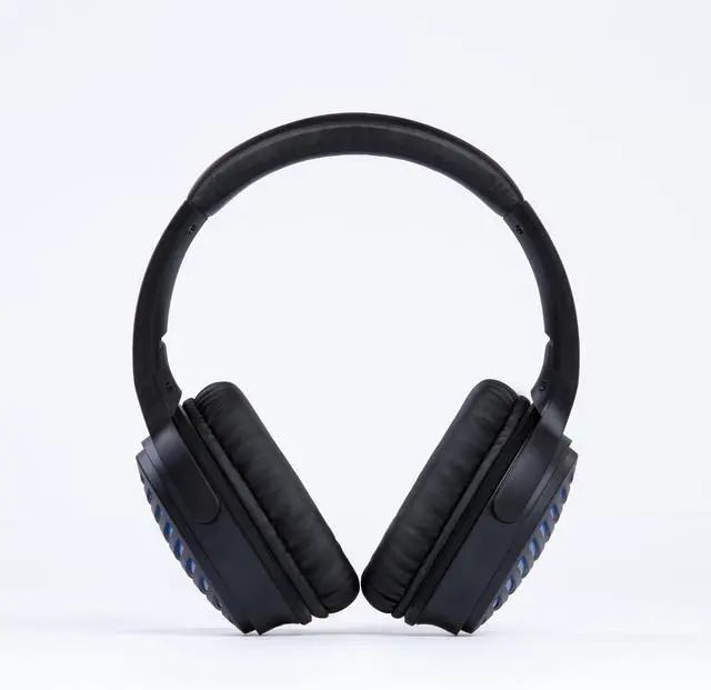 Alt view image 4 of 5 - BESTGOT 772D Headphones Wired, Over-Ear Headphones Foldable Corded Stereo 3.5mm (Black/Blue)