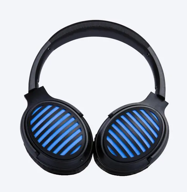 Alt view image 5 of 5 - BESTGOT 772D Headphones Wired, Over-Ear Headphones Foldable Corded Stereo 3.5mm (Black/Blue)
