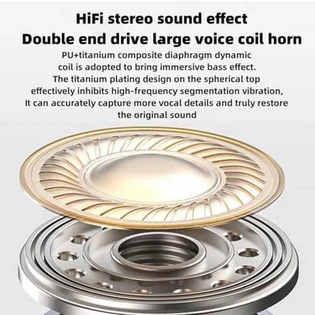 Alt view image 2 of 5 - Sports Wireless Headphones Bluetooth Earbuds LED Power Display Charging Case Stereo Bass Headset with Earhook Over-Ear Earphones for Workout Driving Walking Running (Black)