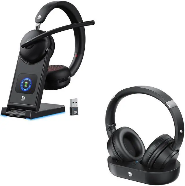 Main image of Dytole Wireless Headset with Mic for Work Wireless Headphones for TV