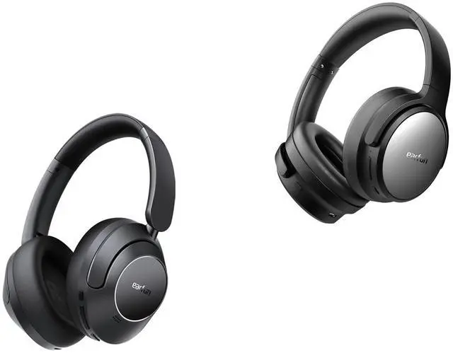 Main image of EarFun Wave Pro Active Noise Canceling Headphones, LDAC Hi-Res Sound, 5 Mics AI Clear Call Tune Pro Active Noise Canceling Headphones, 120H Playtime, Multipoint Connection