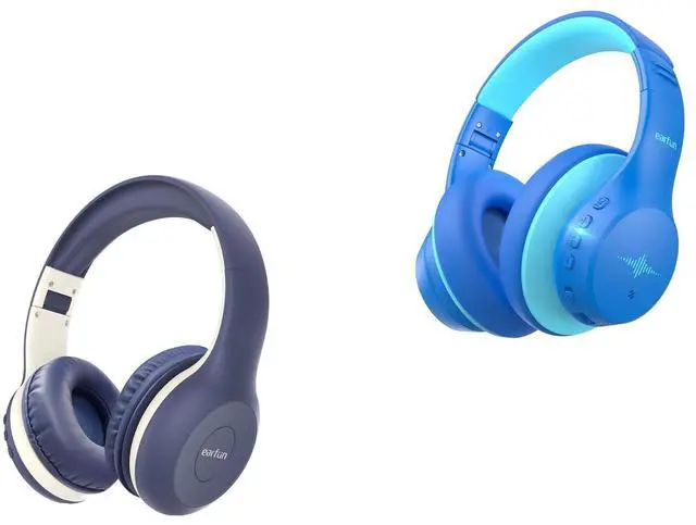 Main image of EarFun K2 Kids Bluetooth Headphones, Kids Headphones with Volume Limited K4NC Active Noise Cancelling Headphones for Kids, 120H Playtime, 74/85/94dBA Volume Limited