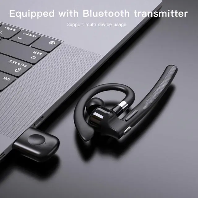 Alt view image 4 of 5 - Ultra Comfort Wireless Headset Bluetooth 5.4 Over Ear Earphone with Icd Screen 500ml Charging case Hands-Free Earphones with Built-in Mic for Business & Travel & Driving