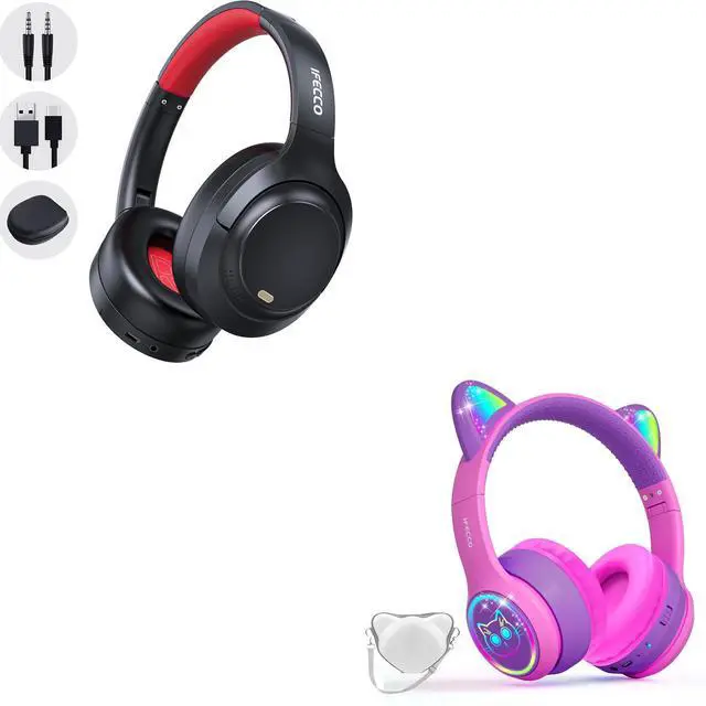 Main image of I love e iFecco Active Noise Cancelling Headphones Bluetooth and Wireless Kids Headphones with Microphone