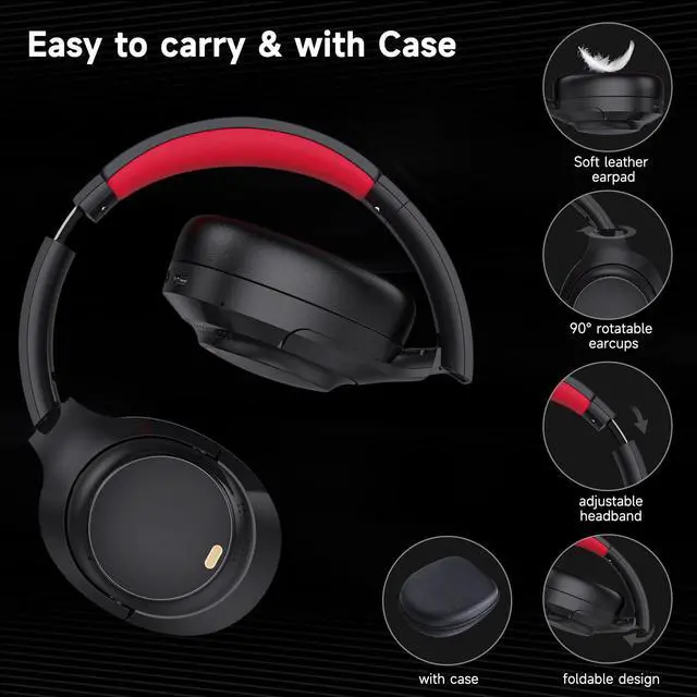 Alt view image 4 of 5 - I love e iFecco Active Noise Cancelling Headphones Bluetooth and Wireless Kids Headphones with Microphone