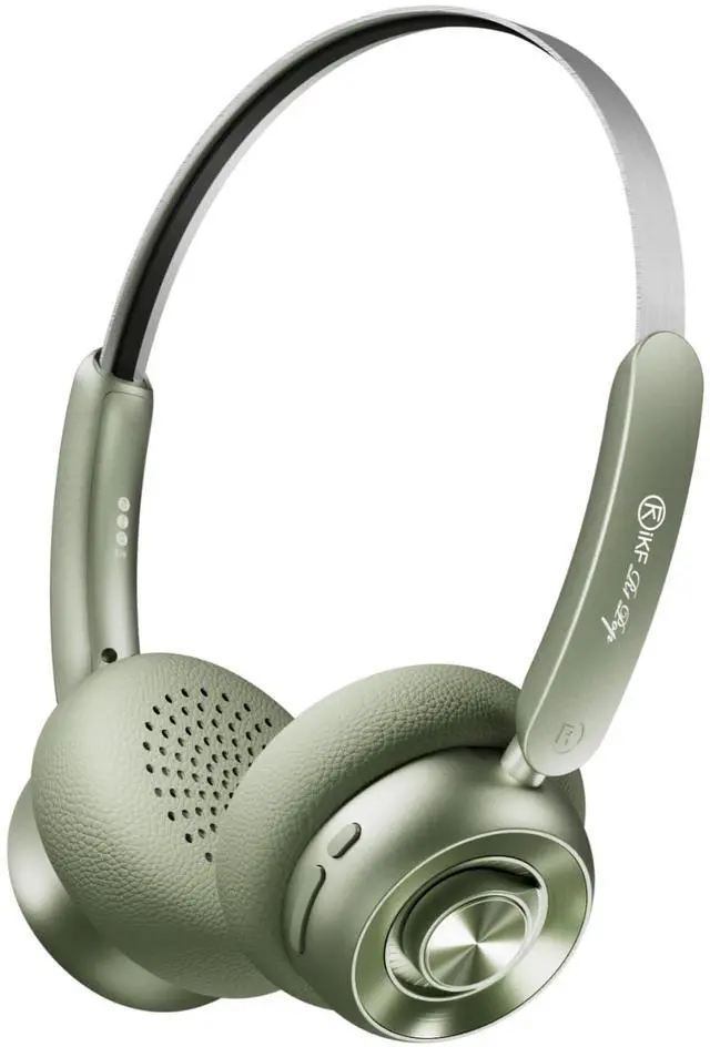 Main image of iKF R1 Pop Wireless On Ear Bluetooth Headphones 75H Playtime APP Custom EQ Noise Isolation Built-in Mic Lightweight for Workout Traval Gaming (Green)