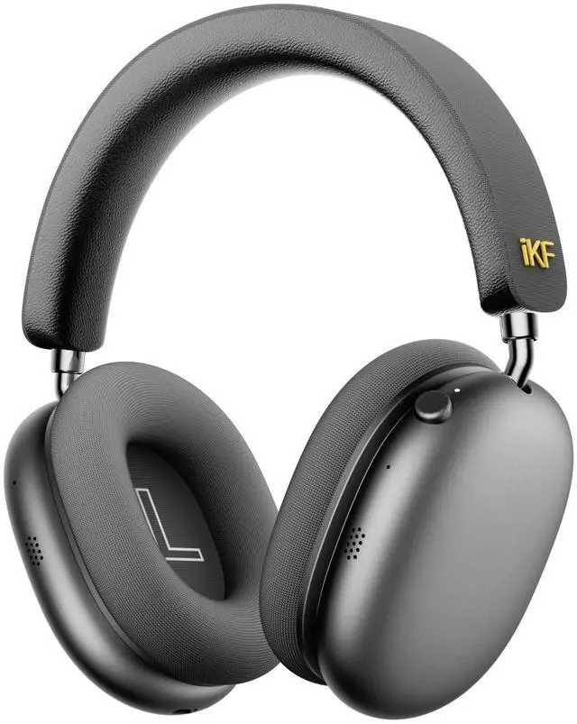 Main image of iKF Mars Wireless Bluetooth Headphones Quad-Speaker 40mm+20mm, 58dB Adaptive ANC, Hi-Res LDAC, 360deg Spatial Audio, 140H Battery, 30ms Low Latency, Dual Device Connection (Athens Gray)