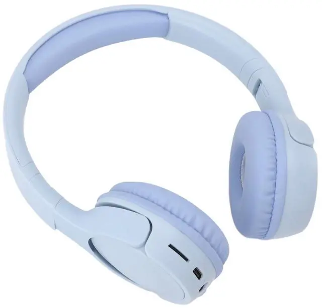 Alt view image 5 of 5 - Bluetooth Over Ear Headphones, C-2251 Foldable Noise Canceling Headset with Microphone, HiFi Stereo 3.5mm On Ear Headphones Comfortable Fit for Home Office Phone (Blue)
