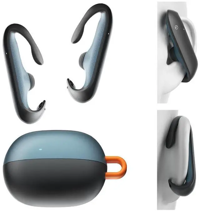 Main image of Open Ear Headphones Heavy Bass,Sports Ear Hooks Ultra-Comfort Bluetooth 5.4 Open Earphones,Deep Bass Chip Powerful Sound,Open Wireless Earbuds with Mic Clear Calls,Stable Fitness earbud,36H Playtime