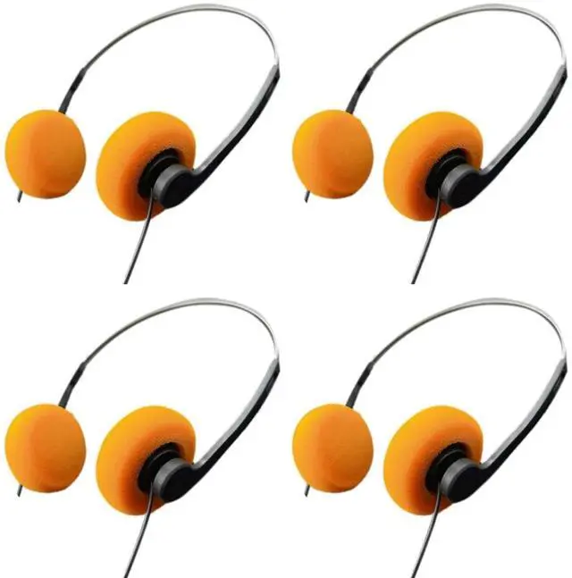 Main image of 4Pcs Orange Retro Over-Ear Headphone,Vintage Feelings Underwire Headphone,Retro Lightweight Earphones,Hi-Fi Stereo Earphone Headset,for Most Mobile Phones Playback Pevices Headphones Earbud