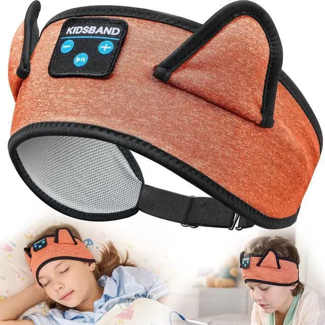 Main image of Baby Headband Bluetooth Headphones - Wireless Sleep Headphones for Kids with Wired Playback 3.5 MM Jack for Teens/Boys/Girls/Smartphones/School/Airplane Travel/Tablet