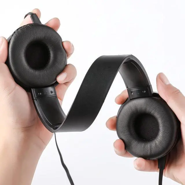 Alt view image 3 of 5 - KKstorm Foldable Headphones for Kids: Classroom Headphones Bulk for Kids Wired Headphones Over The Ear Headphones for Kids (906B Red no mic 1 PCAK)