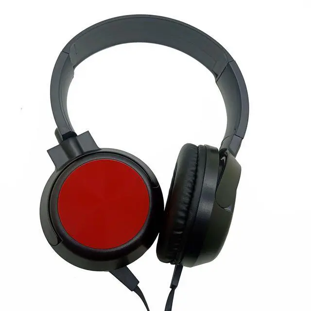 Alt view image 4 of 5 - KKstorm Foldable Headphones for Kids: Classroom Headphones Bulk for Kids Wired Headphones Over The Ear Headphones for Kids (906B Red no mic 1 PCAK)