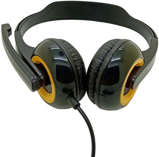 Alt view image 3 of 5 - KKstorm Chat Headphones: 3.5mm Headphones Kids Headphones for Kids Boys Quality Durable Headphones with Microphone for School Headphones with Microphone (510B Yellow 1 PCAK)