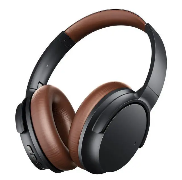 Main image of Hybrid ANC Multipoint Over Ear Headphones, Bluetooth Headphones Over The Ear Noise Canceling, Hi-Res Audio Custom with 4 EQ Deep Bass, Memory Foam Ear Cups, Quick Charge 60H HiFi Playtime