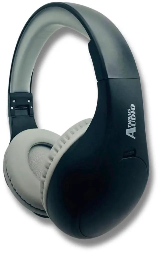 Alt view image 2 of 5 - KQEC FM Radio Headphones Adjustable with Pull-Out Antenna - Portable Personal Radio for Walking Jogging Relaxing | Battery Powered | 2 AA Batteries Not Included (Black & Gray)