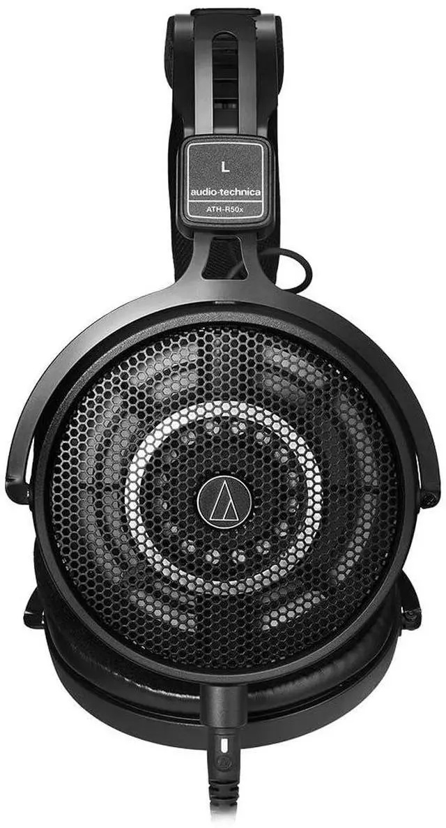Alt view image 4 of 5 - Liquid Audio Technica ATH-R50x Professional Open-Back Reference Headphones Bundle with 25ft Pig Hog Headphone Extension Cable (1/4") & Polishing Cloth - Studio Monitoring, Mixing & Critical Listening