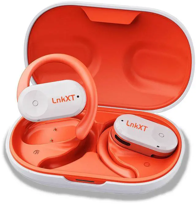 Main image of LnkXT for Open Ear Headphones, True Wireless Earbuds, Bluetooth Headphones,16.2mm Speakers, Bluetooth 5.4 Headset with Mic for Meeting/Sports/Running/Cycling/Driving/Gaming/Gym/Travel (White)