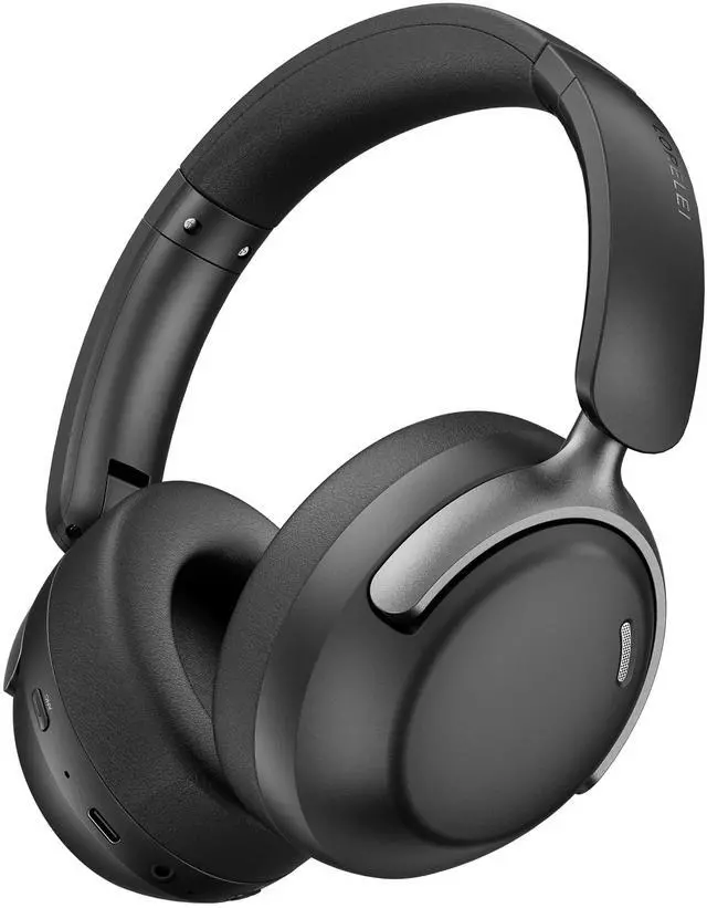Main image of LORELEI QC30 Hybrid Active Noise Cancenlling Headphones,Wireless Over Ear Bluetooth Headsets with Microphone, 60H Playtime Foldable Lightweight, Deep Bass, Memory Earmuffs (Space Black)