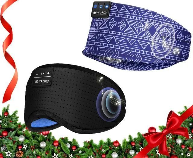 Main image of LOVE EYE Sleep Headphones Bluetooth 5.4 Sleeping Eye Mask Wireless Music Earphones with HD Speakers for Side Sleepers Total Blackout Cotton Mask for Travel, Home, Office, Unique Gifts