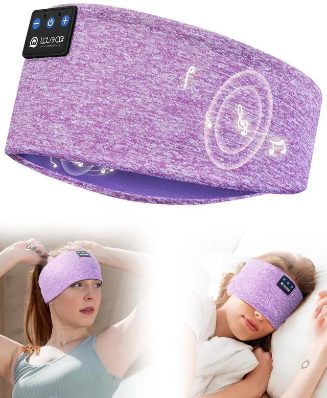 Alt view image 2 of 5 - LOVE EYE Sleep Headphones Wireless Headband Headphones Bluetooth 5.4 for Side Sleeper Bluetooth Headband Earphones for Sports for tech Gadgets Gifts