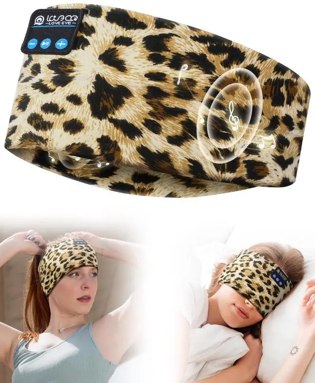 Alt view image 3 of 5 - LOVE EYE Sleep Headphones Wireless Headband Headphones Bluetooth 5.4 for Side Sleeper Bluetooth Headband Earphones for Sports for tech Gadgets Gifts