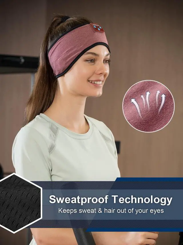 Alt view image 2 of 5 - Lullaband Sleep Headphones - Bluetooth Headband with Ultra-Long Play Time, Perfect for Sleeping - Ideal Gifts for Men and Women on Valentine's Day, Birthdays or Mother's Day