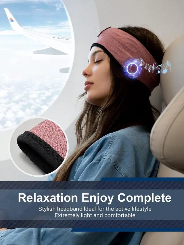 Alt view image 3 of 5 - Lullaband Sleep Headphones - Bluetooth Headband with Ultra-Long Play Time, Perfect for Sleeping - Ideal Gifts for Men and Women on Valentine's Day, Birthdays or Mother's Day