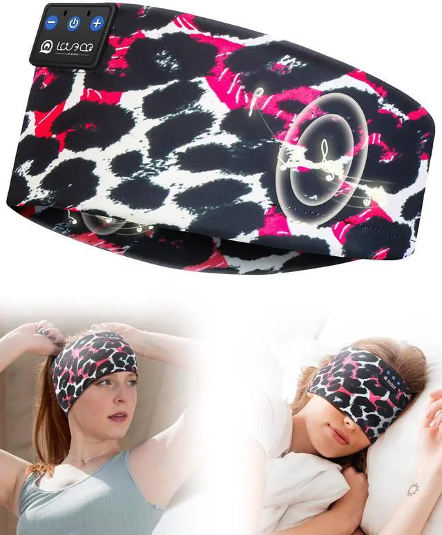 Alt view image 2 of 5 - LOVE EYE Sleep Headphones Wireless Headband Headphones Bluetooth 5.4 for Side Sleeper Bluetooth Headband Earphones for Sports for tech Gadgets Gifts